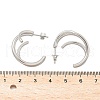 304 Stainless Steel Triple Stud Earrings EJEW-Z098-16P-4