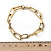 Ion Plating(IP) 304 Stainless Steel Paperclip Chain Bracelets BJEW-F412-02G-6