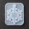 Christmas Theme DIY Snowflake Pendant Silicone Molds DIY-F114-30-4