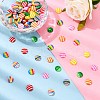 Striped Resin Cabochons CRES-R002-3-5
