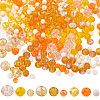 SUNNYCLUE Electroplate & Baking Painted Imitation Jade Glass Beads EGLA-SC0001-27D-1