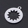 Non-Tarnish 201 Stainless Steel Laser Cut Pendants STAS-S105-T971-1-1