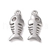 304 Stainless Steel Pendants STAS-C059-03P-1