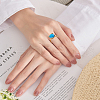 DICOSMETIC 1Pc Adjustable 925 Silver Ring Adjustable Ring Findings FIND-DC0006-64G-6