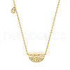 Bohemian Style Brass Crystal Rhinestone Pendant Necklaces for Women FS-WG9BBEB-03-2