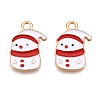 Christmas Theme Alloy Enamel Pendants ENAM-T020-10W-2