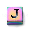 Ion Plating(IP) 304 Stainless Steel Square Slide Charms STAS-L132-11J-M-1