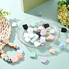 DICOSMETIC 40Pcs 10 Colors Food Grade Eco-Friendly Silicone Focal Beads SIL-DC0001-06-6