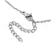 304 Stainless Steel Cable Chain Necklace NJEW-JN04855-5