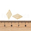 Brass Textured Geometric Connector Charms KK-B137-10G-01-3