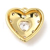 Brass with Cubic Zirconia Pendants KK-Q781-03G-02-2