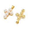 Shell Pearl Pendants ZIRC-F116-02-G-01-2