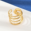304 Stainless Steel Cuff Rings RJEW-P153-05G-3