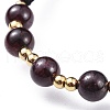 Adjustable Natural Gemstone Braided Bead Bracelets BJEW-JB04599-4