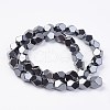 Non-magnetic Synthetic Hematite Beads Strands G-F396-24-10mm-2