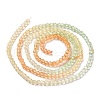 Transparent Gradient Color Glass Beads Strands GLAA-G101-2mm-08-4