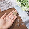CHGCRAFT 100Pcs Plastic Connector Charms KY-CA0001-58A-3