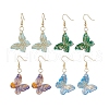 4Pair Brass Dangle Earrings EJEW-JE06348-2