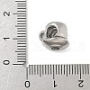 304 Stainless Steel European Beads STAS-S183-07P-3