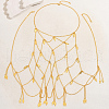 Elegant Iron Geometric Leaf Tassel Chest Body Chain NN0780-3