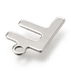 201 Stainless Steel Charms STAS-C021-06P-F-3