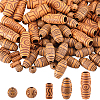 SUNNYCLUE 150Pcs 5 Styles Imitation Wood Acrylic Beads SACR-SC0001-38A-1