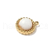 Natural Mixed Gemstone Half Round Charms STAS-P394-07G-3