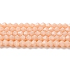 Opaque Solid Color Imitation Jade Glass Beads Strands EGLA-A039-P4mm-D06-1