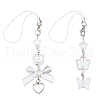 Globleland 2Pcs 2 Styles Alloy and Acrylic Mobile Straps AJEW-GL0002-68-1