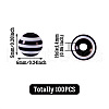 Striped Resin Beads RESI-TAG0001-01-5