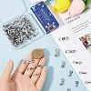 SUNNYCLUE 80Pcs 4 Styles 304 Stainless Steel Ball Chain Connectors FIND-SC0011-11-3