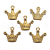 Tibetan Style Pendant Rhinestone Settings TIBEP-A0368YKG-AG-FF-1