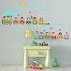Translucent PVC Self Adhesive Wall Stickers STIC-WH0015-084-3