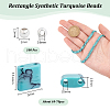  1 Strand Rectangle Synthetic Turquoise Beads Strands G-NB0005-57-2