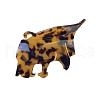 Leopard Cellulose Acetate(Resin) Claw Hair Clips PW-WGC37EA-01-2