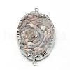 Natural Druzy Agate Links connectors G-Q494-13-3