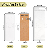   100Pcs 2 Colors Rectangle Paper Keychain Display Cards CDIS-PH0001-60-2
