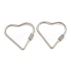Non-Tarnish 304 Stainless Steel Screw Carabiner Lock Charms STAS-C092-04B-P-1