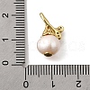 Brass Micro Pave Cubic Zirconia Pendants KK-U072-11G-3