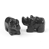 Natural Obsidian Carved Healing Rhinoceros Figurines PW-WG79874-07-1