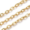 Brass Textured Oval Link Chains CHC-H113-26G-1