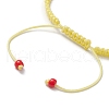 5Pcs 5 Colors Adjustable Synthetic Dyed Turquoise & Magnesite Braided Bead Bracelet Sets BJEW-JB10603-5