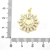 Brass Micro Pave Cubic Zirconia Enamel ABS Imitation Pearl Pendants KK-D325-22G-01-3