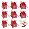  10Pcs Laser Cut Paper Hollow Out Heart & Flowers Candy Boxes CON-TA0001-10D-10