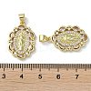 Rack Plating Brass Cubic Zirconia Pendants KK-M272-04G-3