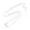 Bowknot Brass Pendant Necklaces NJEW-F325-01P-2