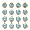Golden Plated Alloy Enamel Charms ENAM-S118-04U-2