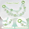 Beebeecraft 2Pcs Bowknot Heart Plastic Pendant Decorations DIY-BBC0002-28C-7