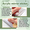 CREATCABIN 2Pcs Mirror Wall Stickers DIY-CN0001-97-3