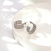 Non-Tarnish 304 Stainless Steel Round Stud Earrings PJ3518-2-2